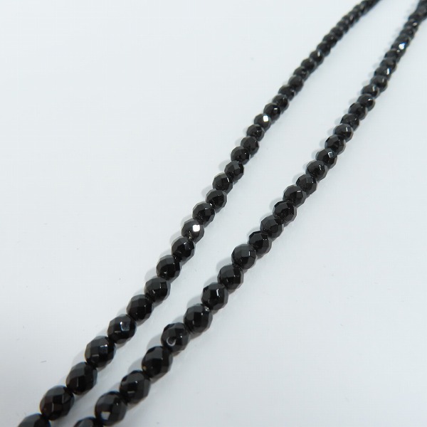 実際に弊社で買取させて頂いたJustin Davis/ジャスティンデイビス TINY ONYX chain タイニー オニキス チェーンネックレス SNJ330の画像 3枚目