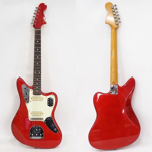 実際に弊社で買取させて頂いた★Fender Japan/フェンダージャパン JG-66 JAGUAR/ジャガー マッチングヘッド エレキギター ソフトケース付の画像 1枚目