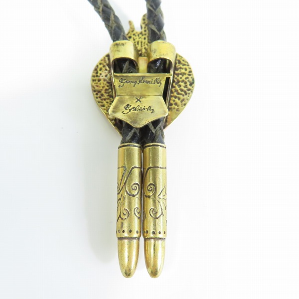 実際に弊社で買取させて頂いたGANGSTERVILLE×Galcia/ギャングスタービル×ガルシア ループタイ/ボロタイ ゴールドの画像 4枚目