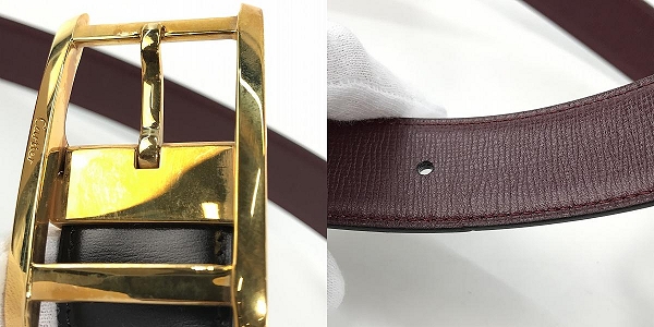 実際に弊社で買取させて頂いた【ギャラ付】Cartier/カルティエ タンク アメリカン リバーシブル ベルトの画像 6枚目