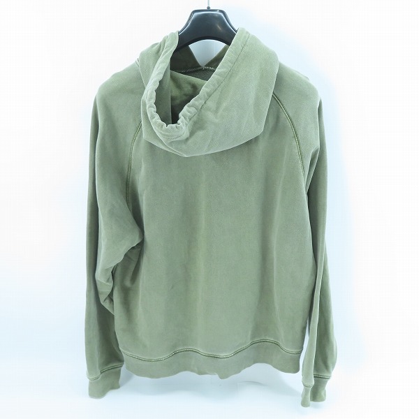 実際に弊社で買取させて頂いたATMOS/アトモス OVERDYED SWEAT HOODIE GREEN パーカー MAT21-A037/Mの画像 1枚目