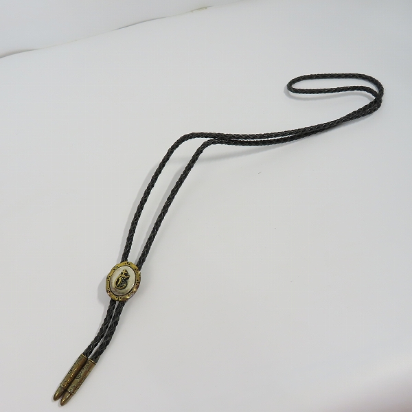 実際に弊社で買取させて頂いた（4）GANGSTERVILLE×Galcia/ギャングスタービル×ガルシア G ループタイ/ボロタイ/ブラス/シルバーの画像 6枚目