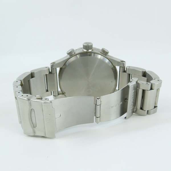 実際に弊社で買取させて頂いたNIXON/ニクソン THE51-30 クロノグラフ ブラック文字盤 腕時計 NA083000【動作未確認】の画像 3枚目