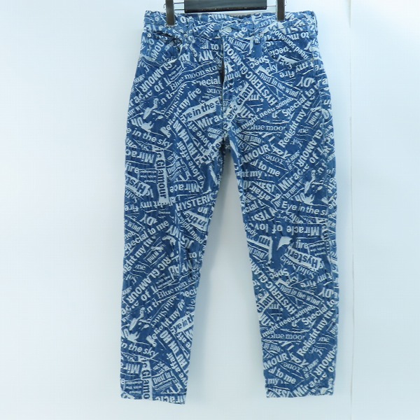 実際に弊社で買取させて頂いたHYSTERIC GLAMOUR/ヒステリックグラマー 総柄 デニムパンツ 0219AP15/32