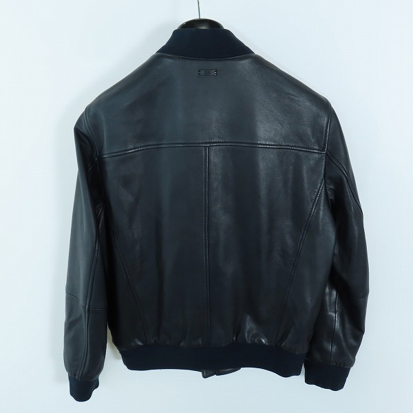 実際に弊社で買取させて頂いた【JPタグ】HUGO BOSS/ヒューゴボス ラムレザー ボンバージャケット 10219149 01/48の画像 1枚目