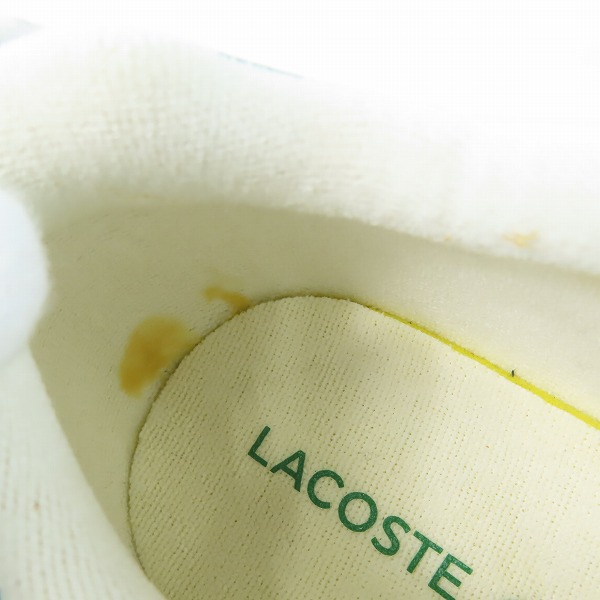 実際に弊社で買取させて頂いたLACOSTE/ラコステ ローカットスニーカー 43SMA0065082/US8.5の画像 7枚目
