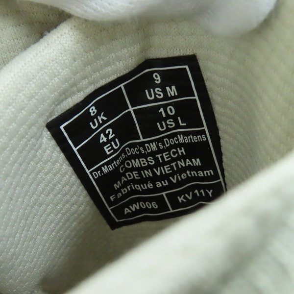 実際に弊社で買取させて頂いたDr.Marten/ドクターマーチン COMBS TECH 7ホール コンバット ブーツ/ワークブーツ/UK8の画像 5枚目