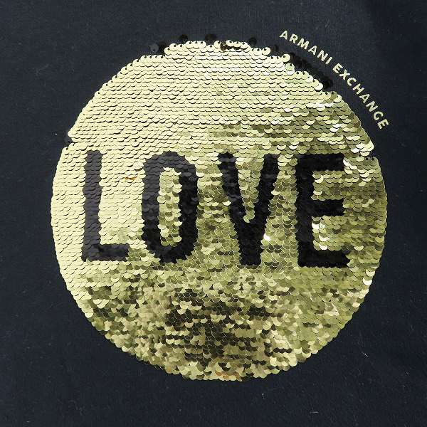 実際に弊社で買取させて頂いたARMANI EXCHANGE/アルマーニエクスチェンジ リバーシブルスパンコール スウェットトレーナー XSの画像 5枚目