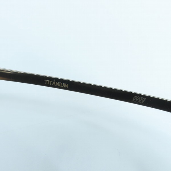 実際に弊社で買取させて頂いた999.9/フォーナインズ メガネフレーム アイウェア M-67の画像 6枚目