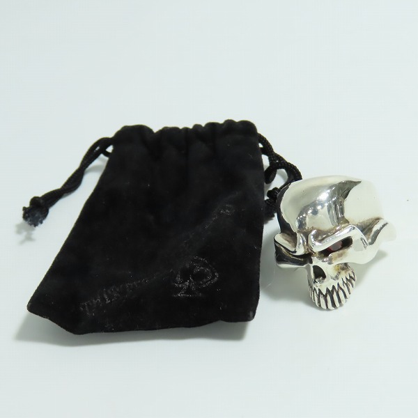 実際に弊社で買取させて頂いたTHIRTEEN DESIGNS/サーティーンデザインズ マッドスカルリング ストーンアイズ 20-21号の画像 9枚目