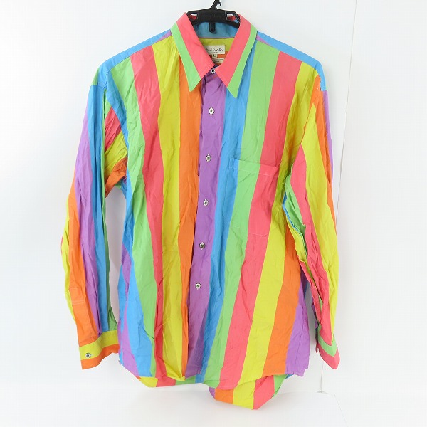 実際に弊社で買取させて頂いたPaul Smith LONDON/ポールスミスロンドン レインボー 長袖シャツ/L