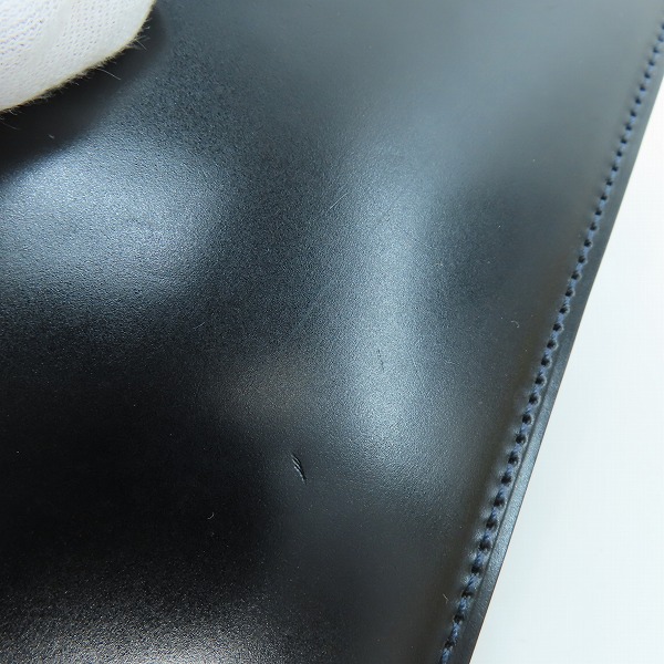 実際に弊社で買取させて頂いたGANZO/ガンゾ シェルコードバン×ヌメ革 長財布/札入れ の画像 7枚目