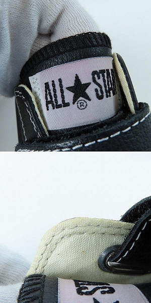 実際に弊社で買取させて頂いたCONVERSE/コンバース ALL STAR VC OX レザースニーカー ベルクロ 1R922 /28の画像 6枚目