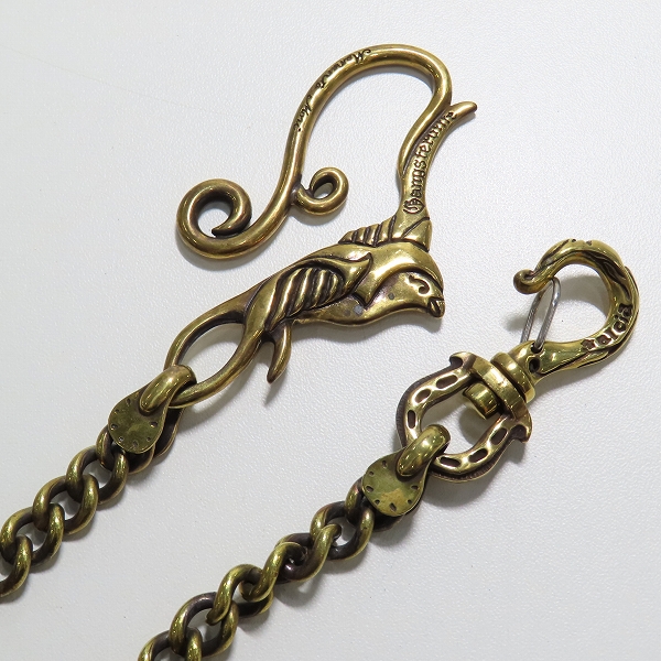 実際に弊社で買取させて頂いたGangsterville×galcia/ギャングスタービル×ガルシア SWALLOW WALLET-CHAIN ウォレットチェーン ブラス/真鍮