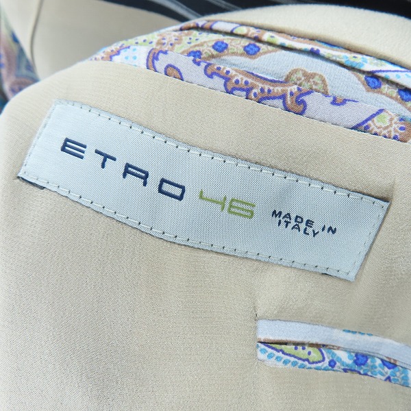 実際に弊社で買取させて頂いたETRO/エトロ ストライプ テーラードジャケット/121-11806-1087/46の画像 2枚目