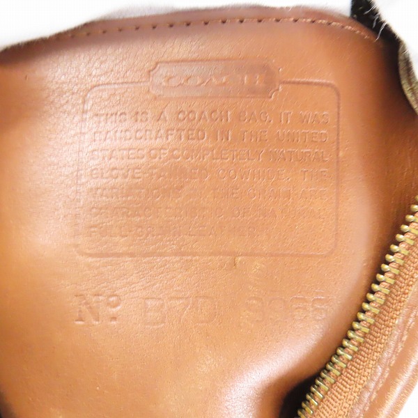 実際に弊社で買取させて頂いたCOACH/コーチ オールドコーチ カウハイドレザーショルダーバッグ 9966の画像 4枚目