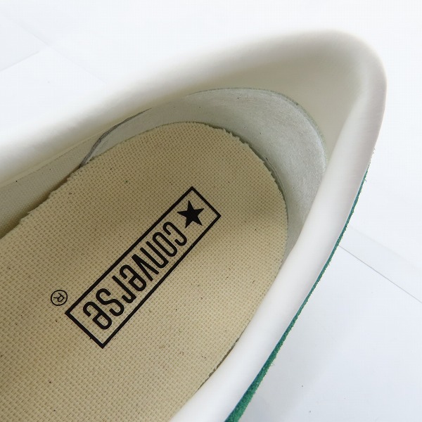 実際に弊社で買取させて頂いた【未使用】CONVERSE/コンバース ONE STAR SU OX スエード ワンスター グリーン/9.5の画像 4枚目