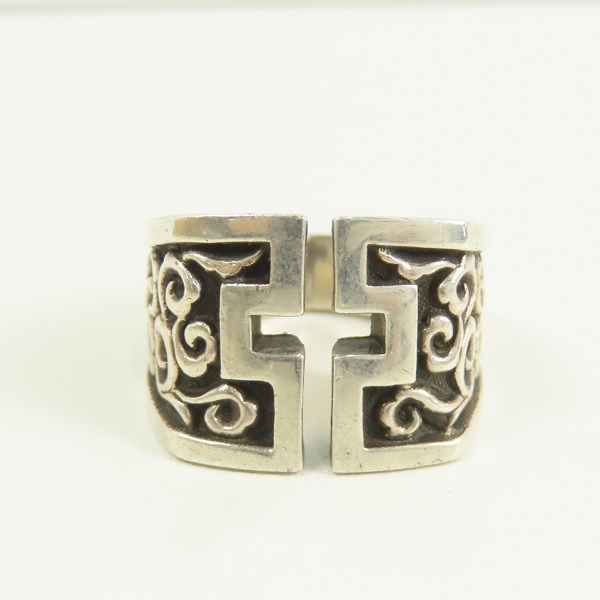 実際に弊社で買取させて頂いたJustin Davis/ジャスティンデイビス CUT CROSS RING/カットクロスリング SRJ117/16号の画像 1枚目