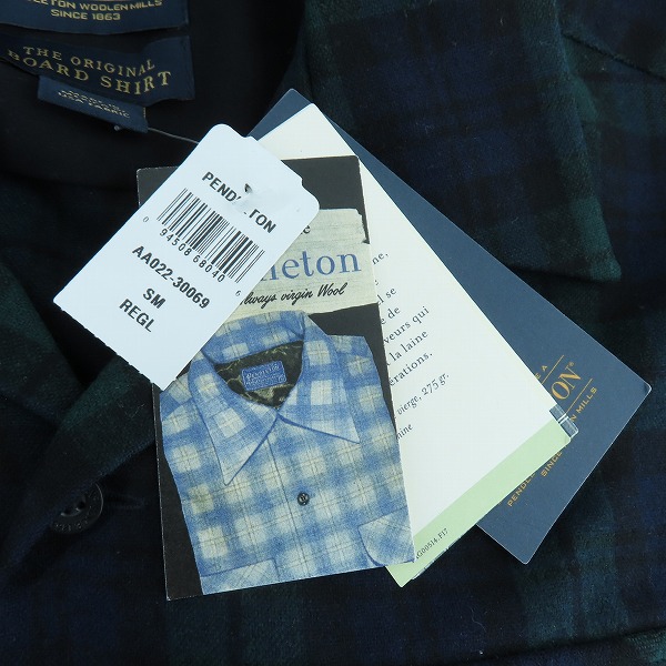 実際に弊社で買取させて頂いた【未使用】PENDLETON/ペンドルトン ザ・ボードシャツ Classic Fit チェック柄 AA022-30069 Sの画像 6枚目