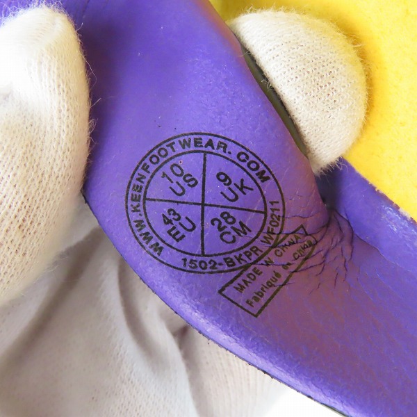 実際に弊社で買取させて頂いたKEEN/キーン サンダル 1502-BKPR/28の画像 5枚目