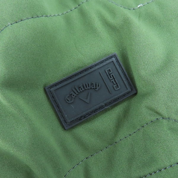 実際に弊社で買取させて頂いた【未使用】Callaway/キャロウェイ ゴルフウェア 中綿プルオーバージャケット カーキ C21216103/Lの画像 6枚目