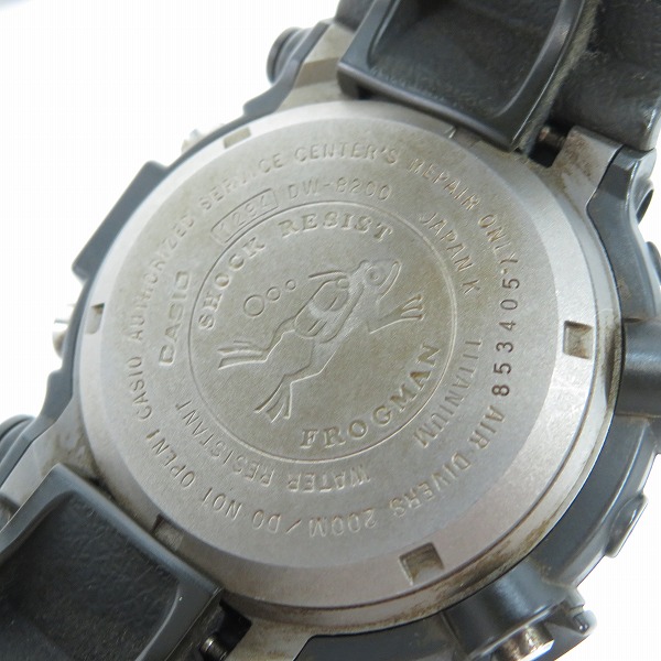 実際に弊社で買取させて頂いたG-SHOCK/Gショック FROGMAN/フロッグマン DW-8200【動作未確認】の画像 3枚目