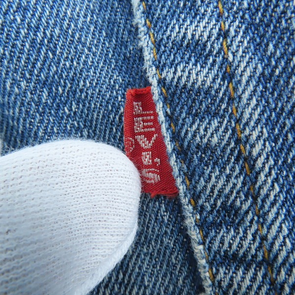 実際に弊社で買取させて頂いたLEVI'S/リーバイス 501 66前期 ボタン裏刻印6 足長R ビッグE ヴィンテージ/ビンテージ デニムパンツの画像 3枚目