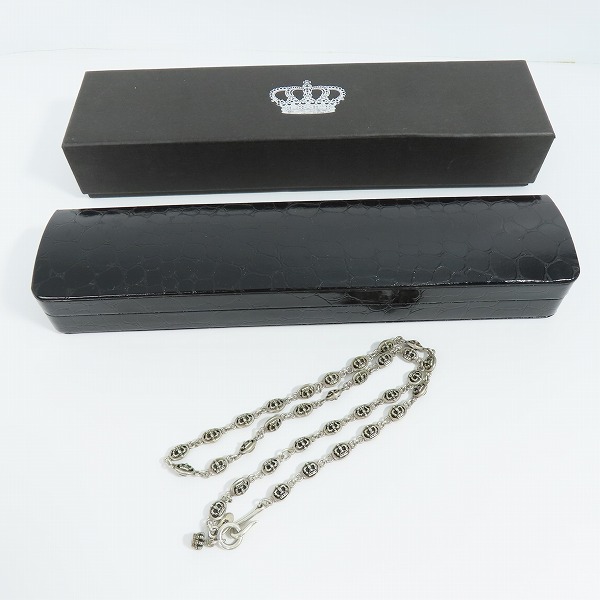 実際に弊社で買取させて頂いたJustin Davis/ジャスティンデイビス QE2 クラウン チェーンネックレス SNJ120 50cmの画像 5枚目