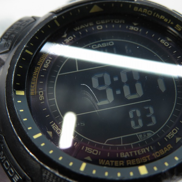 実際に弊社で買取させて頂いたCASIO/カシオ PROTREK/プロトレック トリプルセンサー PRW-1300YJの画像 5枚目