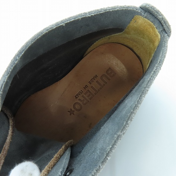実際に弊社で買取させて頂いたBUTTERO/ブッテロ スエード レザー シューズ/スニーカー/39の画像 4枚目