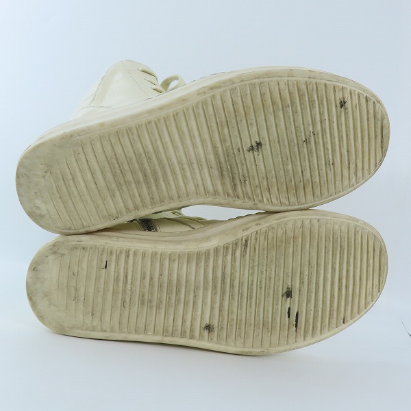 実際に弊社で買取させて頂いたRick Owens/リックオウエンス GEOBASKET/ジオバスケット サイドジップスニーカー/42の画像 2枚目