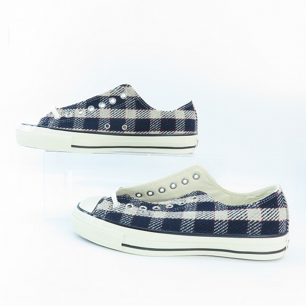 実際に弊社で買取させて頂いたCONVERSE/コンバース AS US WOOL PLAID OX オールスター ウール プレイド 1SD743 28の画像 3枚目