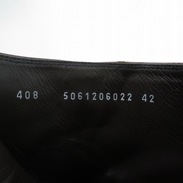 実際に弊社で買取させて頂いたalfredoBANNISTER/アルフレッドバニスター サイドジップ レザーブーツ 5061206022/42の画像 5枚目