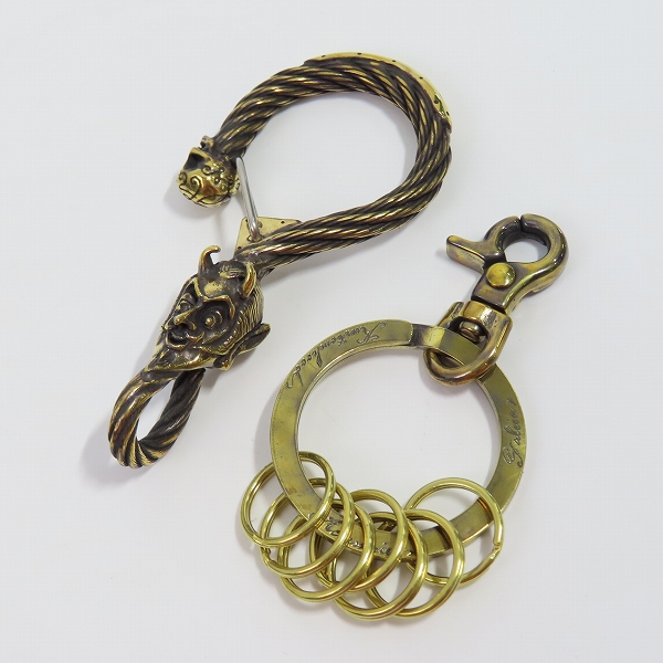 実際に弊社で買取させて頂いた（2）Gangsterville×galcia/ギャングスタービル×ガルシア キーホルダー DEVIL/デビル ブラス 真鍮 キーフック 15cmの画像 8枚目