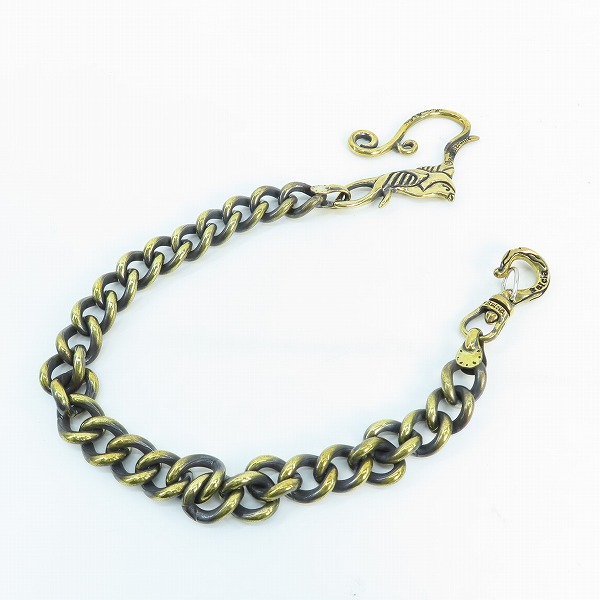 実際に弊社で買取させて頂いた(2)GANGSTERVILLE×Galcia/ギャングスタービル×ガルシア SWALLOW WALLET-CHAIN/スワロー ウォレットチェーン/真鍮/ブラス