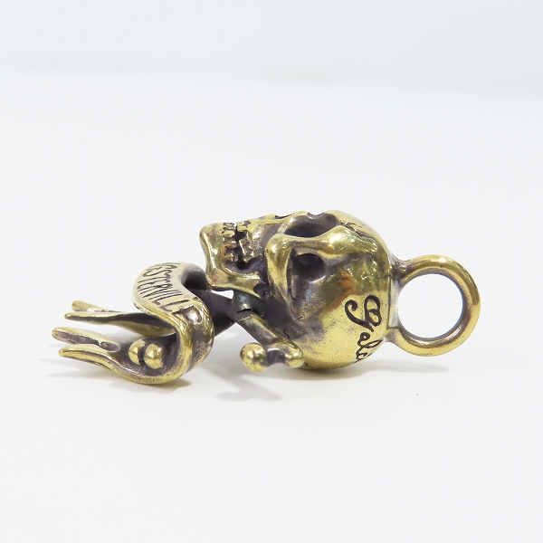 実際に弊社で買取させて頂いた（1）GANGSTERVILLE×Galcia/ギャングスタービル×ガルシア SKULL/スカル ブラス/真鍮 ペンダントトップの画像 3枚目