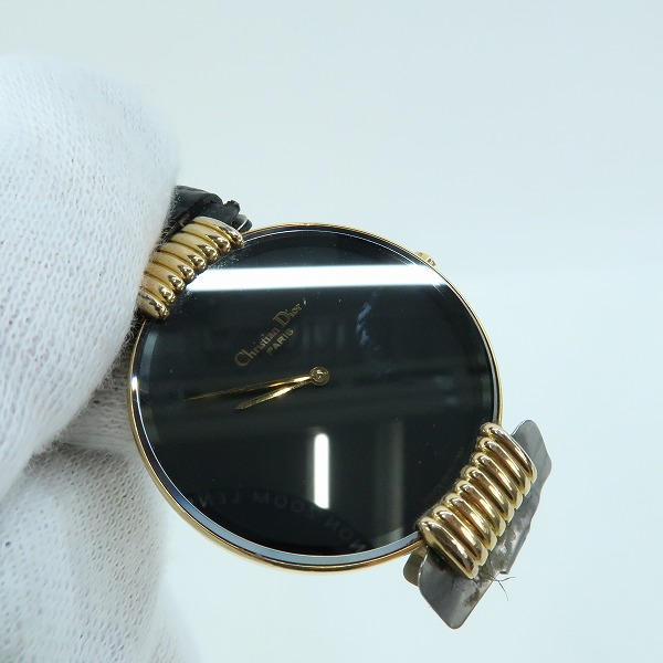 実際に弊社で買取させて頂いた【ジャンク/動作未確認】Christian Dior/クリスチャンディオール バギラ クォーツ 腕時計 L47.153.3の画像 4枚目