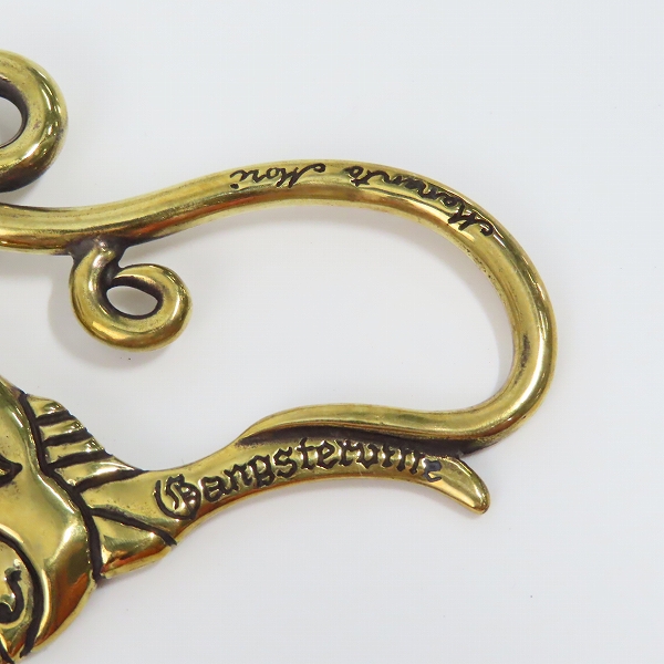 実際に弊社で買取させて頂いた（2）GANGSTERVILLE/ギャングスタービル × galcia/ガルシア スワローキーホルダー ブラスの画像 4枚目