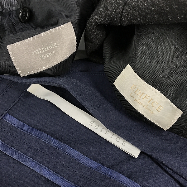 実際に弊社で買取させて頂いた【おまとめ】EDIFICE/エディフィス テーラードジャケット/スラックス/チェスターコート/スーツの画像 2枚目
