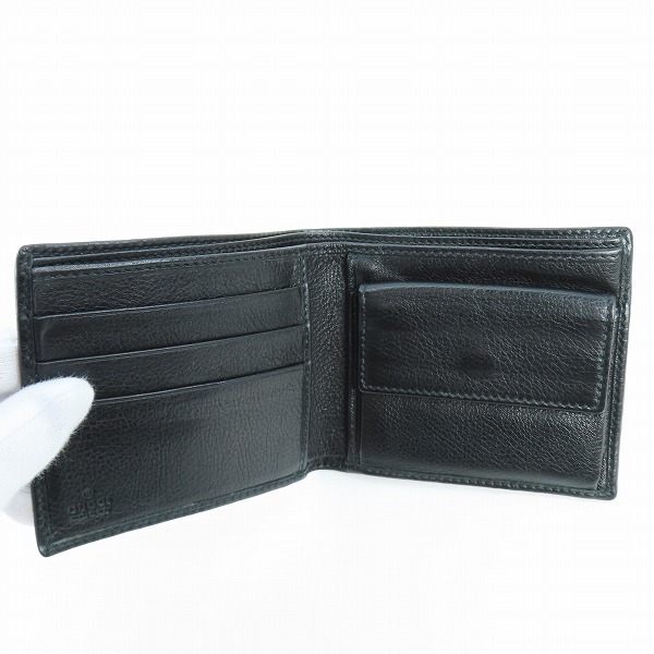 実際に弊社で買取させて頂いたGUCCI/グッチ GGシマ クレスト 二つ折り財布 の画像 4枚目