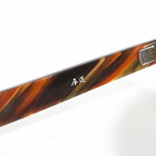 実際に弊社で買取させて頂いた泰八郎謹製/タイハチロウキンセイ 手造 メガネフレーム T-104の画像 4枚目