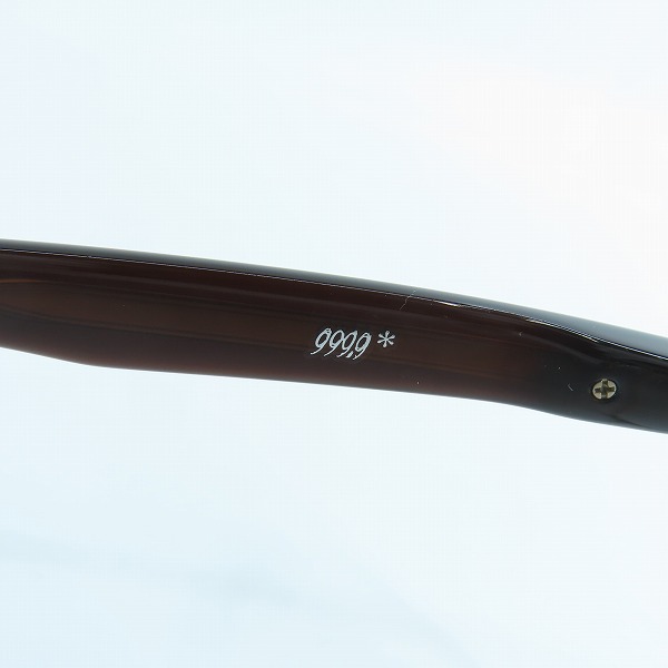 実際に弊社で買取させて頂いた999.9/フォーナインズ 眼鏡/メガネフレーム/アイウェア M-96の画像 7枚目