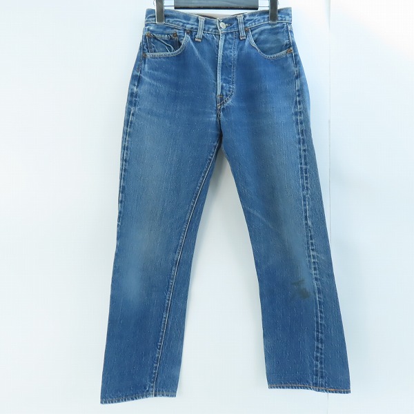 実際に弊社で買取させて頂いたLEVI'S/リーバイス 501 66前期 ボタン裏刻印6 足長R ビッグE ヴィンテージ/ビンテージ デニムパンツ