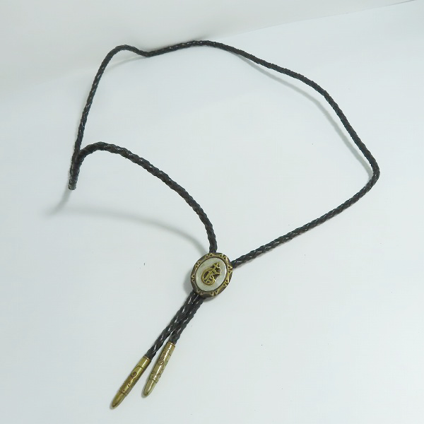 実際に弊社で買取させて頂いた(2)GANGSTERVILLE×Galcia/ギャングスタービル×ガルシア G ループタイ/ボロタイ/ブラス/シルバーの画像 5枚目