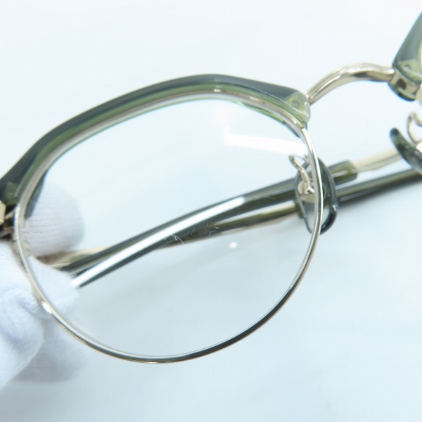 実際に弊社で買取させて頂いた999.9/フォーナインズ メガネフレーム アイウェア M-67の画像 7枚目