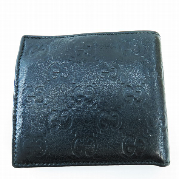 実際に弊社で買取させて頂いたGUCCI/グッチ GGシマ クレスト 二つ折り財布 の画像 1枚目