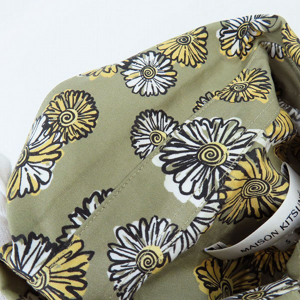 実際に弊社で買取させて頂いたMaison Kitsune/メゾンキツネ 24SS Relaxed Shirt/フラワープリントリラックスシャツ MM00416WC4050/Sの画像 5枚目