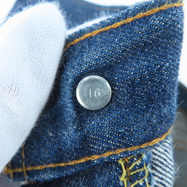 実際に弊社で買取させて頂いたLEVI'S/リーバイス 502-0117 スモールE 刻印16 SCOVILLジップ ヴィンテージ/ビンテージ デニムパンツ/W29×L32の画像 5枚目