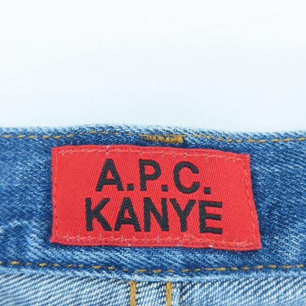 実際に弊社で買取させて頂いたA.P.C × KANYE WEST/アーペーセー × カニエ ウエスト デニムパンツ/27の画像 2枚目