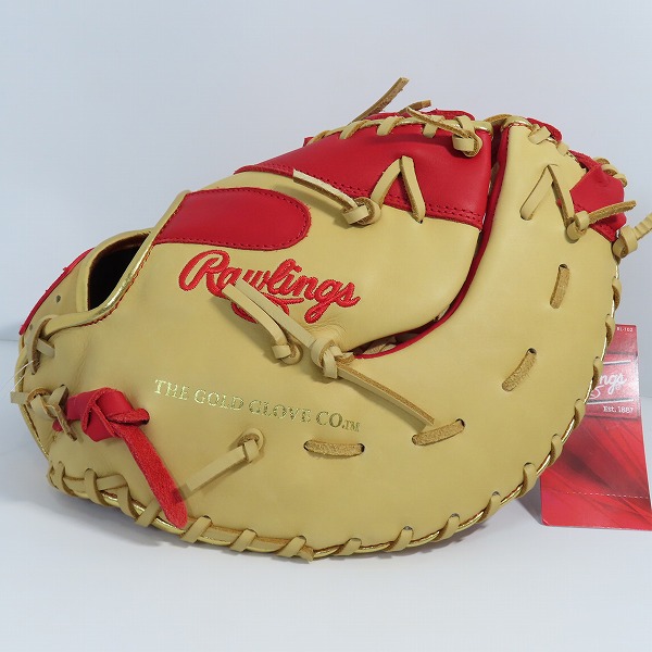 実際に弊社で買取させて頂いた【未使用】Rawlings/ローリングス  ハイパーテック 左投げ 軟式 ファーストミット 一塁手用 グローブ/グラブ GR4HTCM53の画像 1枚目